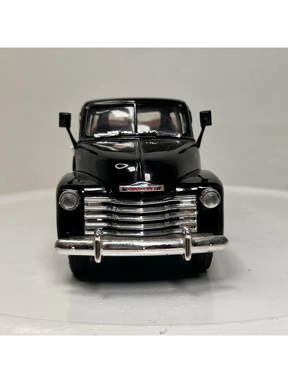 RARE 1953 Chevy 3100 Die Cast Pickup Black 1/24 Scale - Hood And Doors Open
